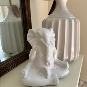 White Elephant Figurine